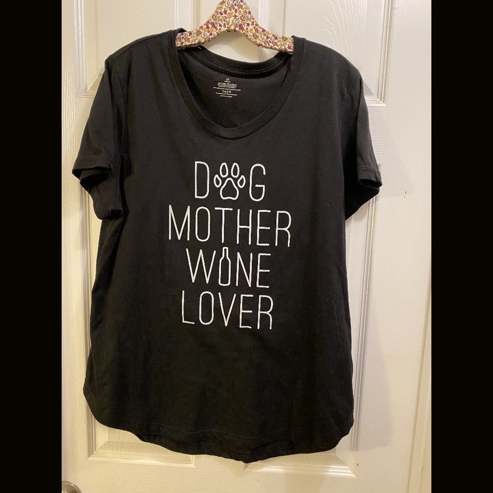 Dog Mother Wine Lover T-Shirt